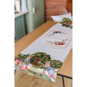 Доріжка на стіл Прованс гобеленова Велекодня Галявина 35х100 см (034165) зображення 1