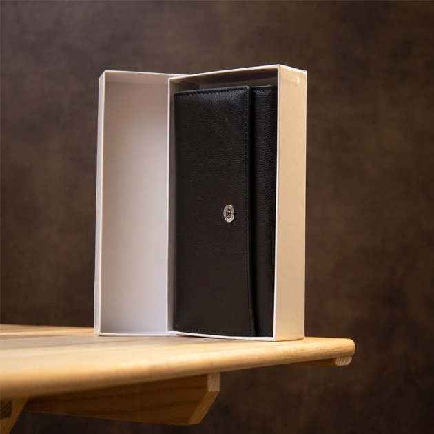 Гаманець ST Leather Чорний (19388) - зображення 11