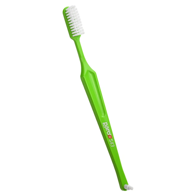 Зубная щетка Paro Swiss S43 мягкая салатовая (7610458007099-light-green) - изображение 1