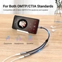 Кабель Vention Audio 2x3.5 mm F - USB Type-C M, 0.3 m, Black (BGPHY) - зменшене зображення 4