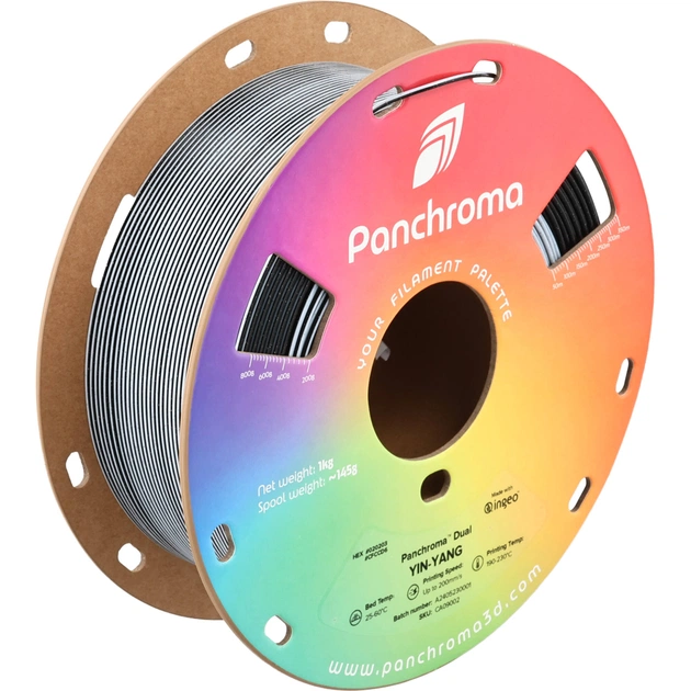 Пластик для 3D-принтера Polymaker PLA PANCHROMA DUAL 1,75mm 1kg YIN-YANG (CA09002) - изображение 1