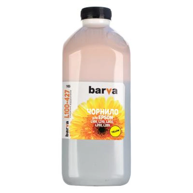 Чорнило Barva Epson 664 1кг (T6644) YELLOW (L100-427) - изображение 1