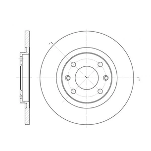 Гальмівний диск REMSA 6536.00 зображення 1