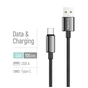 Дата кабель USB 2.0 AM to USB-C 1.0m 3A zinc alloy braided black ColorWay (CW-CBUC098-BK) - уменьшенное изображение 4