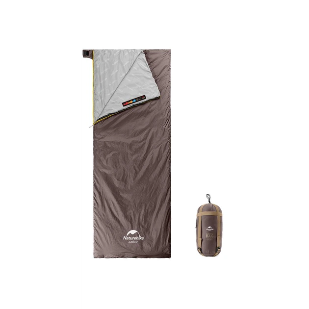 Спальний мішок Naturehike Summer LW180 NH21MSD09 M Brown (6927595777954) - зображення 1
