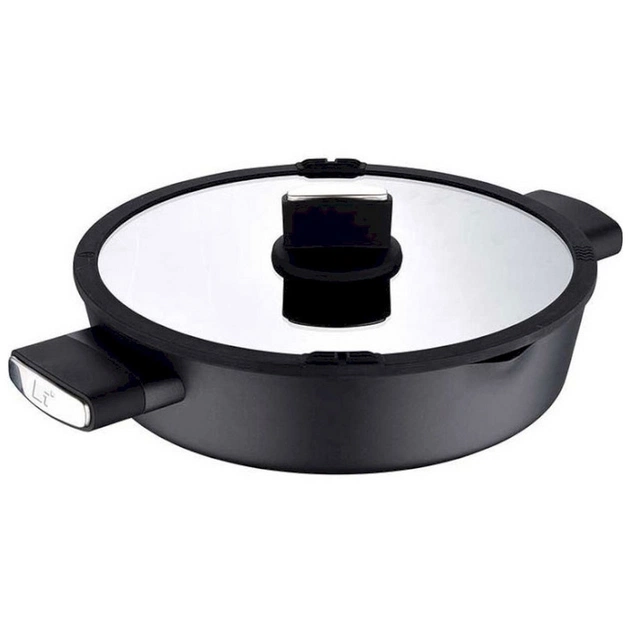 Сотейник Bergner Ion plus з кришкою 28 см (BG-35913-BK) - зображення 1