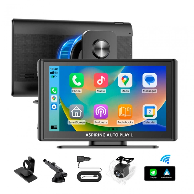 Автомобільний монітор Aspiring Auto Play 1, Magnet, CarPlay, Android auto - зображення 11