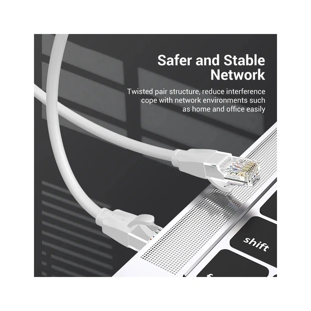 Патч-корд 1м, UTP cat 6 RJ-45 gray Vention (IBEHF) - picture 4
