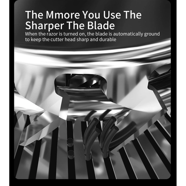 Електробритва Xiaomi Enchen Steel 3S Black/Gold - зображення 5