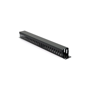 Кабельний організатор Voltronic 19" 1U/24Port з кришкою, корпус метал (26001) зображення 1
