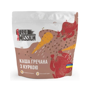 Їжа швидкого приготування Food Mission Каша гречана з куркою 100 г (fm.30481) изображение 1