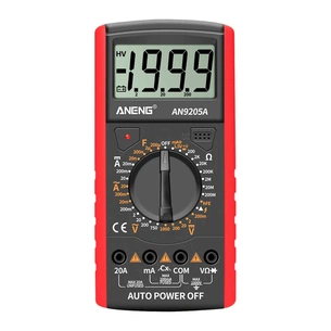 Цифровий мультиметр ANENG AN9205A, V, A, R, F, функція hFE (AN9205A) зображення 1