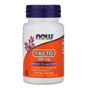 Вітамін Now Foods 7-KETO, (Дегідроепіандростерон), 100 мг, 60 вегетаріанських (NOW-03013) зображення 1