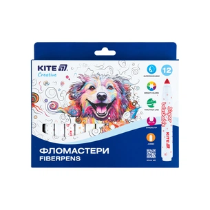Фломастери Kite Creative Superwashable Jumbo 12 кольорів (K-1155) зображення 1