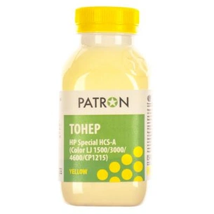 Тонер Patron HP CLJ 1500/3000/4600/CP1215) YELLOW 50г (HCS-A-Y-050) зображення 1