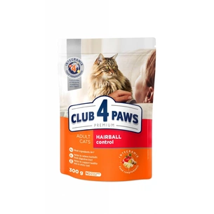 Сухий корм для кішок Club 4 Paws Преміум. З ефектом виведення шерсті 300 г (4820083909313) зображення 1