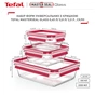 Харчовий контейнер Tefal Master Seal, Набір 3шт, жаростійке скло, прозорий (N1050910) - зменшене зображення 3