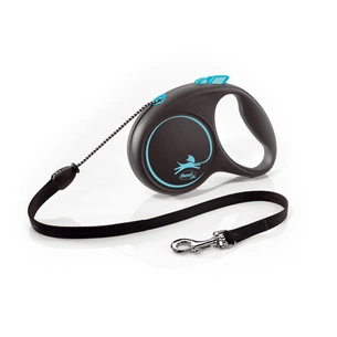 Повідець для собак Flexi Black Design М трос 5 м (блакитний) (4000498033432) зображення 1