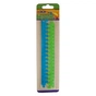 Лінійка ZiBi 20см*2 puzzle, plastic, light green-blue, blister (ZB.5605-15) - зменшене зображення 1
