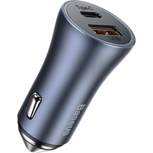 Зарядний пристрій Baseus Golden Contactor Pro USB-A/Type-C Blue (CCJD-0G) зображення 1