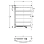 Сушарка для рушників Navin Камелія 480x800 (12-007130-4860) - уменьшенное изображение 5