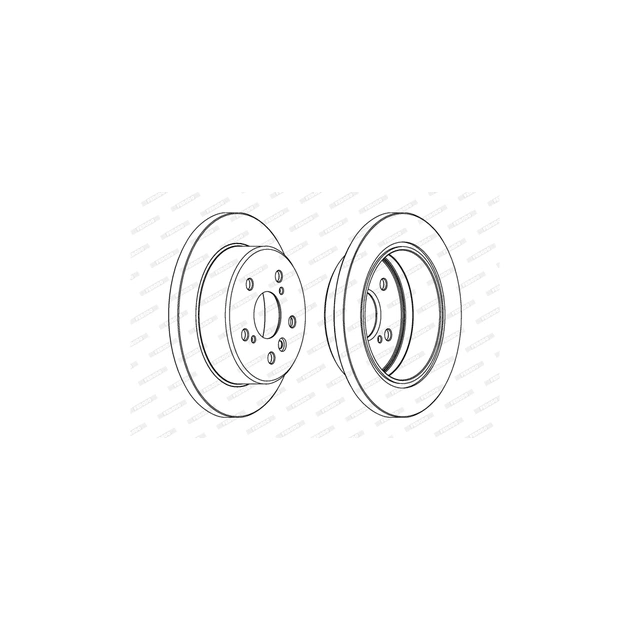 Гальмівний диск FERODO DDF1598C - зображення 1
