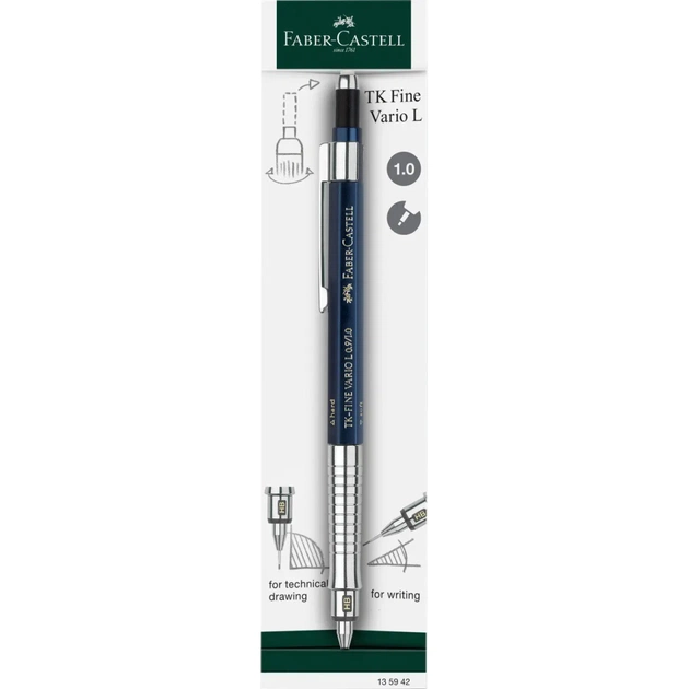 Карандаш механический Faber-Castell TK-Fine VARIO L Indigo, диаметр 0,9/1,0 мм (32531) - изображение 1