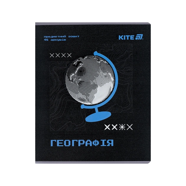 Зошит Kite предметний Techno 48 аркуші, клітинка, географія (K25-240-5) - зображення 1