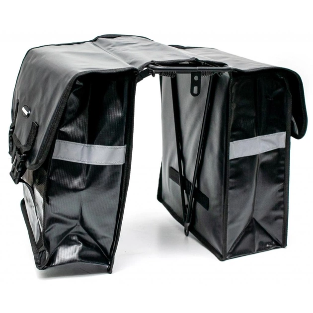 Велосумка на багажник Bravvos F-089 31x14x33 cm Black (BIB-031) - picture 2