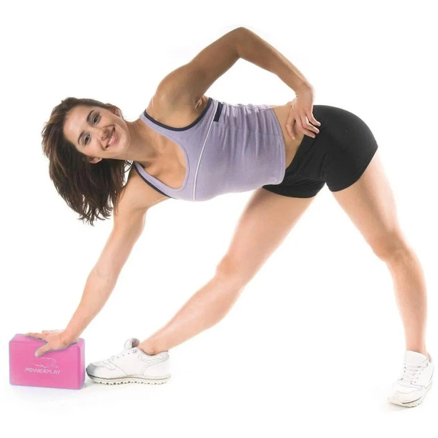 Блок для йоги PowerPlay 4006 Yoga Brick Рожевий (PP_4006_Pink_Yoga_Brick) - picture 3