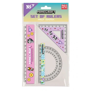 Лінійка Yes набір Minecraft.Spring, лінійка 15 см (3 предмети) (370689) зображення 1