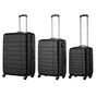 Набір валіз Wenger Amplar 3 в 1 (S,M,L) пластик, 4 колеса, чорний (653149) - зменшене зображення 1