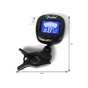 Тюнер для музыкальных инструментов Fender FT-1 Pro Clip-On Tuner Black (226366) - уменьшенное изображение 2