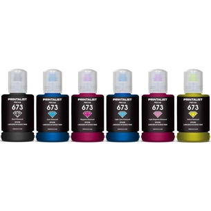 Чорнило Printalist Epson L800 6х140г B/C/M/Y/LC/LM (PL673SET6) зображення 1
