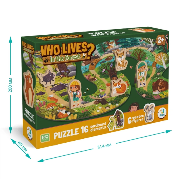 Пазл DoDo Хто живе в лісі? (300608) - picture 5