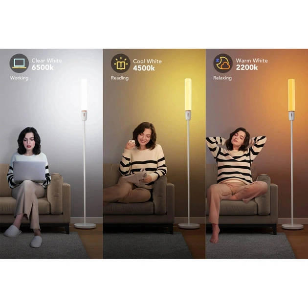 Торшер Govee H6078, 1500Lm, RGBICW, WI-FI/Bluetooth, white (H6078302) - picture 10