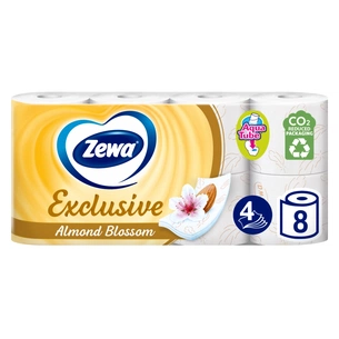 Туалетний папір Zewa Exclusive Мигдальне молочко 4 шари 8 рулонів (7322540837933) зображення 1