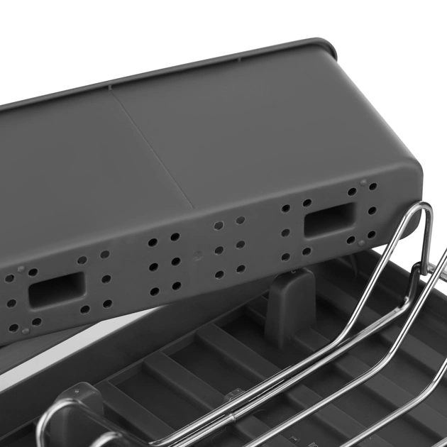 Сушарка для посуду Ardesto Minimalism 46.5x19.5x9.5см, пластик, сталь, сірий (ARHK4103GS) - picture 8