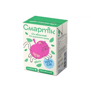 Сік дитячий Смартік Яблучний 200 мл (4840748006041) изображение 1