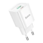 Зарядний пристрій HOCO C147A Charm 1xUSB-C PD20W + 1xUSB QC3.0 White (6942007630276) - зменшене зображення 4