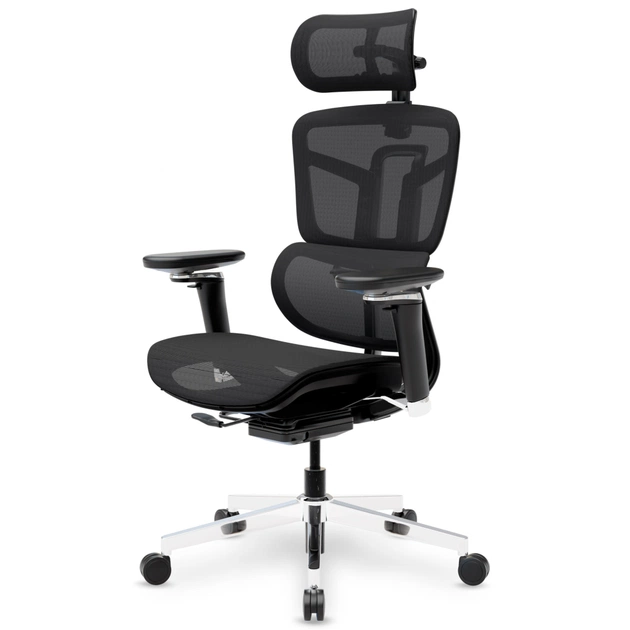 Офісне крісло Mealux S4 Air Black (HF-S4 M/B) - зображення 3