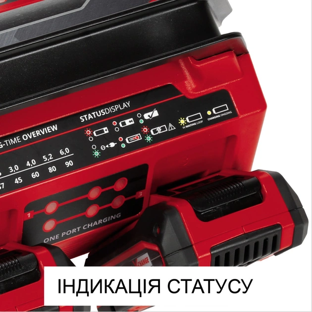 Зарядний пристрій для акумуляторів інструменту Einhell 18V 2x2 Power X-Quattrocharger 4A, PXC (4512102) - picture 3