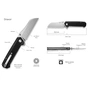 Ніж Sencut Draxor, Black G10, Satin (S24035-1) - зменшене зображення 11