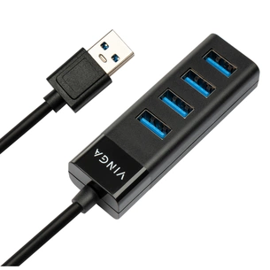Концентратор Vinga USB3.0 to 4*USB3.0 HUB (VHA3A4) зображення 1