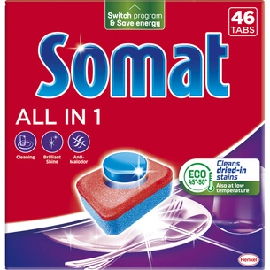Таблетки для посудомийних машин Somat All in 1 46 шт. (9000101577228) зображення 1
