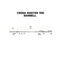 Гриф Toorx Max 700 Kg Cross Master 220 см 50 мм (BO-700) (932180) - уменьшенное изображение 2