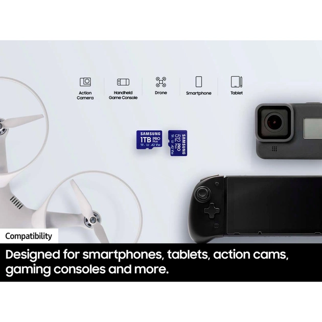 Карта пам'яті Samsung 256GB microSDXC class 10 UHS-I U3 V30 Pro Plus (MB-MD256SB/WW) - picture 4