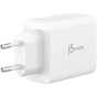 Зарядний пристрій J5create 1xUSB + 2xUSB-C 65W GaN QC3.0/PD/PPS (JUP3365E-EN) - зменшене зображення 3