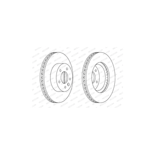 Гальмівний диск FERODO DDF1625 зображення 1