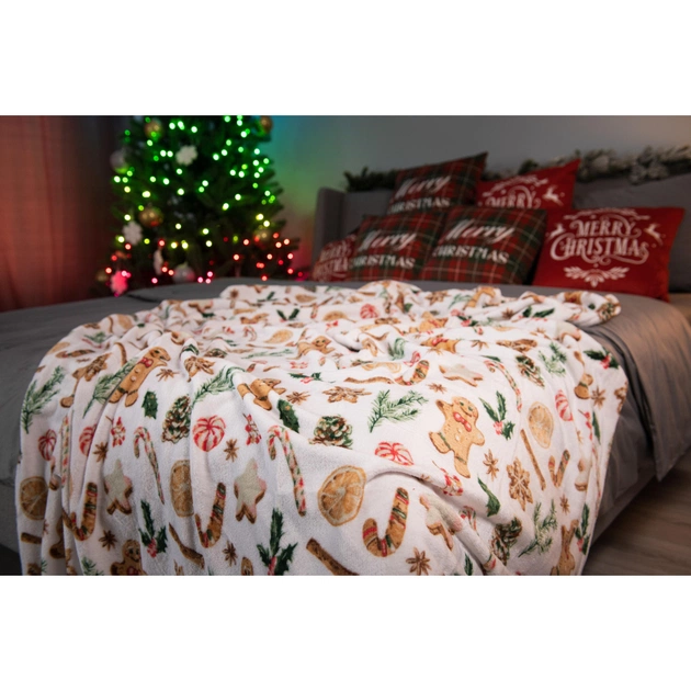 Плед Ardesto Flannel 100% полиэстер, имбирные пряники 160х200 см (ART0118PB) - изображение 9